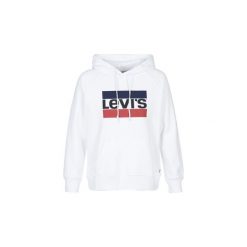 Bluzy Levis GRAPHIC SPORT HOODIE. Białe bluzy sportowe damskie Levi's®, s, bez wzorów, bez rękawów, bez kaptura. Za 309,00 zł.