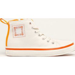 Big Star - Trampki. Białe trampki i tenisówki damskie BIG STAR, bez wzorów, z gumy, na sznurówki. Za 169,90 zł.