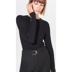 Lekki sweter basic - Czarny. Czarne swetry damskie Mohito, s, bez wzorów, bez rękawów, bez kaptura. Za 59,99 zł.