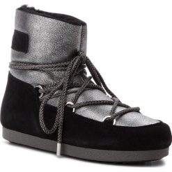 Śniegowce MOON BOOT - F.Side Low Sh Stard 24200400002 Silver/Black. Szare kozaki damskie Moon Boot, ze skóry, na niskim obcasie, bez zapięcia. W wyprzedaży za 769,00 zł.