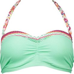 Biustonosz bikini "Saltimbocca" w kolorze miętowym ze wzorem. Zielone stroje kąpielowe dwuczęściowe damskie marki Brunotti, w paski. W wyprzedaży za 65,95 zł.