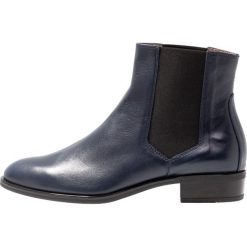 Unisa BELKI Ankle boot ocean. Niebieskie botki damskie na zamek Unisa, z materiału. Za 529,00 zł.