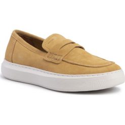 Półbuty GEOX - U Deiven B U925WB 00022 C2021 Curry. Żółte półbuty męskie Geox, ze skóry, klasyczne. W wyprzedaży za 339,00 zł.