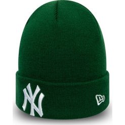 New Era - Czapka. Szare czapki damskie New Era, na zimę, bez wzorów, z dzianiny. W wyprzedaży za 99,90 zł.