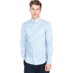SELECTED Moonie Koszula Niebieski. Niebieskie koszule męskie Selected, l, w grochy, z bawełny, bez kołnierzyka, z długim rękawem. Za 178,95 zł.