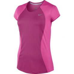 Bluzki asymetryczne: koszulka do biegania damska NIKE RACER SHORT SLEEVE / 645443-616 – NIKE RACER SHORT SLEEVE