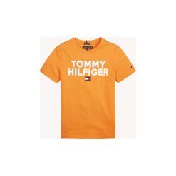T-shirty z krótkim rękawem Dziecko Tommy Hilfiger KB0KB04992 LOGO TEE. Pomarańczowe t-shirty chłopięce TOMMY HILFIGER, bez wzorów, z krótkim rękawem. Za 119,05 zł.