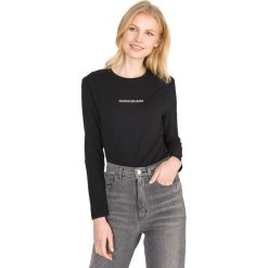 Calvin Klein Koszulka Czarny. Czarne podkoszulki męskie Calvin Klein, xl, z nadrukiem, z elastanu, bez kołnierzyka, długie. Za 256,95 zł.
