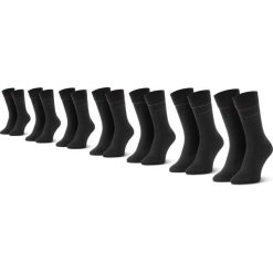 Zestaw 7 par wysokich skarpet unisex TOM TAILOR - 9997 Black 610. Czarne skarpetki damskie Tom Tailor, bez wzorów, z elastanu. Za 89,00 zł.