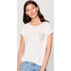 T-shirty damskie: Kimonowa koszulka - Biały