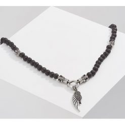 Naszyjniki męskie: Royal Ego LAVABEAD WING Naszyjnik black/silvercoloured