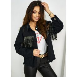 Katana North Black OneSize. Czarne płaszcze męskie LIGARI, w paski, z bawełny, rockowe, bez kaptura. Za 159,00 zł.