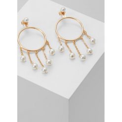 Kolczyki damskie: Eshvi HULA HOOPS JUMPRING CHARMS Kolczyki yellow goldcoloured