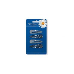 TOP CHOICE Spinka "PYK" Szare i czarne 4szt 6523101. Czarne ozdoby do włosów TOP CHOICE. Za 1,89 zł.