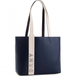 Torebka DKNY - Bedford Xl Tote Canv R83AH774 Navy 410. Niebieskie torebki klasyczne damskie DKNY, bez wzorów, ze skóry, bez dodatków. W wyprzedaży za 609,00 zł.