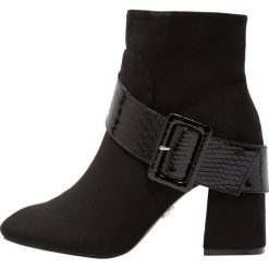Botki damskie lity: Lost Ink Wide Fit NADIA BUCKLE DETAIL Botki na obcasie black