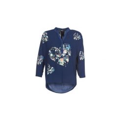 Koszule Desigual TEMIS. Niebieskie koszule damskie Desigual, xs, bez wzorów, bez kołnierzyka, bez rękawów. Za 174,50 zł.