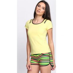 Bluzki, topy, tuniki: Żółty T-shirt Summertime Trip