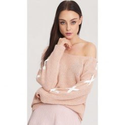 Jasnoróżowy Sweter Unit. Różowe bez kategorii other, na zimę, uniwersalny. Za 49,99 zł.