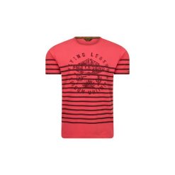 T-shirty z krótkim rękawem Pme Legend Play Lw Striped Tee. Czerwone t-shirty męskie Pme Legend, xxl, bez wzorów, bez kołnierzyka, krótkie. Za 126,19 zł.