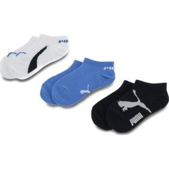 Zestaw 3 par niskich skarpet unisex PUMA - 886450 Navy/White/Strong Blue 04. Niebieskie skarpetki damskie Puma, bez wzorów, z elastanu. Za 39,00 zł.