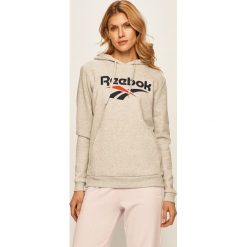 Reebok Classic - Bluza. Szare bluzy damskie Reebok Classic, s, z nadrukiem, z elastanu, bez rękawów, z kapturem. Za 199,90 zł.
