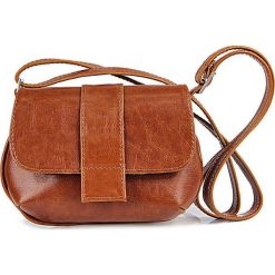 Torebka skórzana damska listonoszka DAN-A T80 camel - camel. Brązowe listonoszki damskie DAN-A, na randkę, bez wzorów, ze skóry, retro, małe, bez dodatków. Za 139,99 zł.