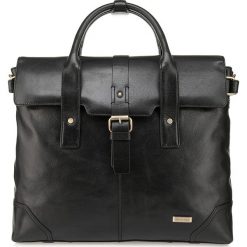 Torba na laptopa 85-3U-511-1. Czarne torby na laptopa marki Wittchen, w paski, biznesowe. Za 599,00 zł.