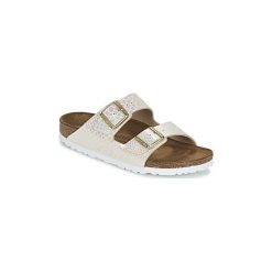 Klapki Birkenstock ARIZONA. Żółte klapki damskie Birkenstock, bez wzorów, bez obcasa. Za 263,20 zł.