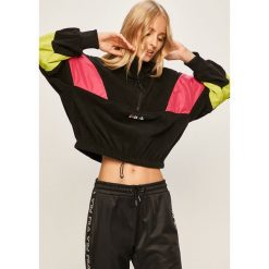 Fila - Bluza. Bluzy damskie Fila, s, bez wzorów, z poliesteru, z krótkim rękawem, krótkie, bez kaptura. W wyprzedaży za 269,90 zł.