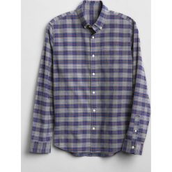 Koszula - Slim fit - w kolorze niebiesko-szarym ze wzorem. Niebieskie koszule męskie GAP, m, w kratkę. W wyprzedaży za 89,95 zł.
