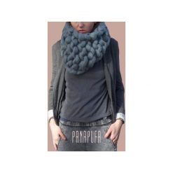 Szaliki damskie: UNISEX SZAL KOMIN 100% WEŁNA MERINO