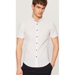 Koszula super slim fit - Niebieski. Niebieskie koszule męskie slim marki Reserved, l. Za 69,99 zł.