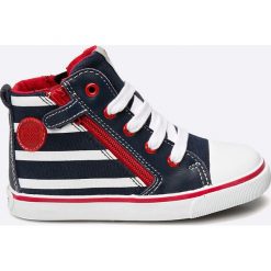 Geox - Trampki dziecięce. Szare buty chłopięce sportowe marki Geox, ze skóry. W wyprzedaży za 179,90 zł.