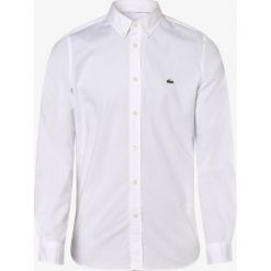 Lacoste - Koszula męska, biały. Białe koszule męskie Lacoste, m, z haftami, z bawełny, eleganckie. Za 349,95 zł.