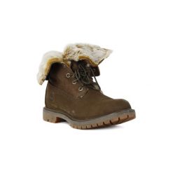 Kozaki i kalosze Timberland FAUX CATEEN. Brązowe buty zimowe damskie marki Timberland. Za 831,73 zł.