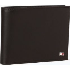 Tommy Hilfiger - Portfel męski ze skóry, czarny. Czarne portfele męskie marki TOMMY HILFIGER, bez wzorów, ze skóry. Za 299,95 zł.