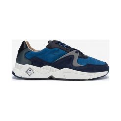 Gant Portland Tenisówki Niebieski. Niebieskie trampki męskie GANT, bez wzorów, ze skóry, bez zapięcia. Za 578,95 zł.