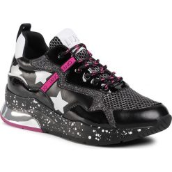 Sneakersy LIU JO - Karlie 35 BF0029 TX071 Black 22222. Czarne półbuty damskie Liu Jo, bez wzorów, ze skóry ekologicznej, bez obcasa, na płaskiej podeszwie, bez zapięcia. Za 699,00 zł.