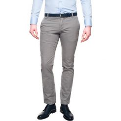 Spodnie męskie: spodnie loders 215 szary slim fit