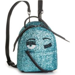 Plecak CHIARA FERRAGNI - 19AI-CFZ051 Celeste/Sky. Niebieskie plecaki damskie Chiara Ferragni, bez wzorów, ze skóry ekologicznej, eleganckie. W wyprzedaży za 1099,00 zł.