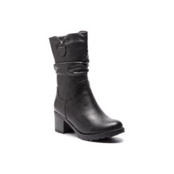 CLARA BARSON SWS2265-01. Czarne kozaki damskie Clara Barson, ze skóry ekologicznej, bez obcasa, bez zapięcia. Za 139,99 zł.