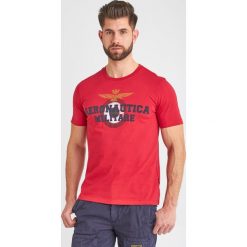 T-SHIRT aeronautica militare. Białe t-shirty męskie Aeronautica Militare, xxl, bez wzorów, bez kołnierzyka. Za 239,00 zł.