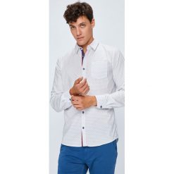 Medicine - Koszula Basic. Szare koszule męskie na spinki MEDICINE, l, z bawełny, z klasycznym kołnierzykiem, z długim rękawem. W wyprzedaży za 79,90 zł.