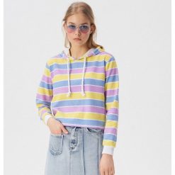 Bluza w paski - Wielobarwny. Szare bluzy damskie Sinsay, s, w paski, bez rękawów, bez kaptura. Za 49,99 zł.