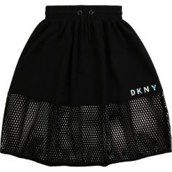Dkny - Spódnica dziecięca 110-146 cm. Czarne spódniczki dziewczęce DKNY, bez wzorów, z poliesteru, midi, rozkloszowane. W wyprzedaży za 269,90 zł.