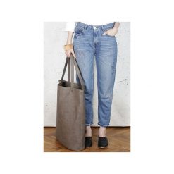 Mega Shopper bag brązowa torba oversize Vegan. Pomarańczowe torby damskie na zakupy marki Hairoo, w paski. Za 185,00 zł.