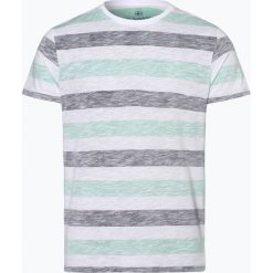 Nils Sundström - T-shirt męski, zielony. Zielone t-shirty męskie marki Nils Sundström, m, w paski, z bawełny, bez kołnierzyka. Za 59,95 zł.