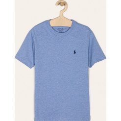Polo Ralph Lauren - T-shirt dziecięcy 134-176 cm. Niebieskie t-shirty chłopięce Polo Ralph Lauren, bez wzorów, z bawełny, bez rękawów. W wyprzedaży za 119,90 zł.