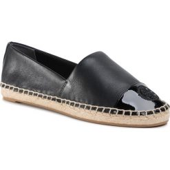 Espadryle TORY BURCH - Color Block Flat Espadrille 61194 Perfect Black/Perfect Black 004. Czarne espadryle damskie Tory Burch, na co dzień, bez wzorów, ze skóry, bez obcasa, bez zapięcia. Za 839,00 zł.